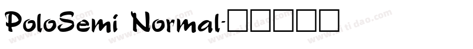 PoloSemi Normal字体转换